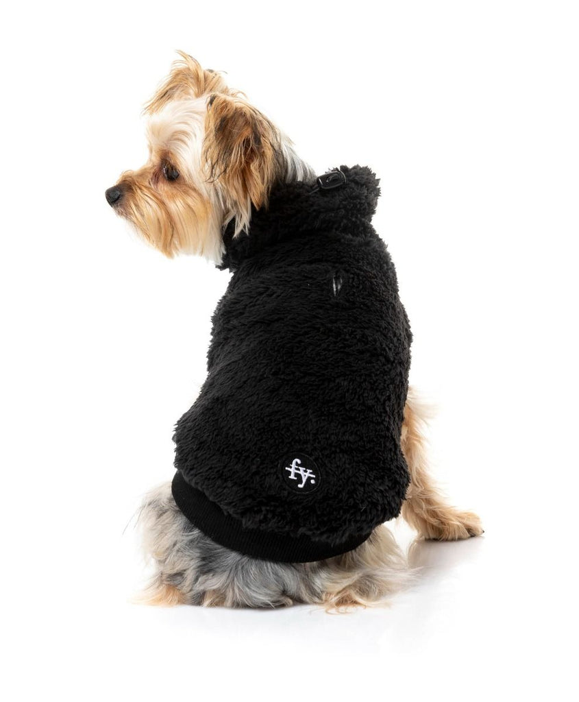 Turtle Teddy Dog Fleece in Black (FINAL SALE) Wear FUZZYARD   