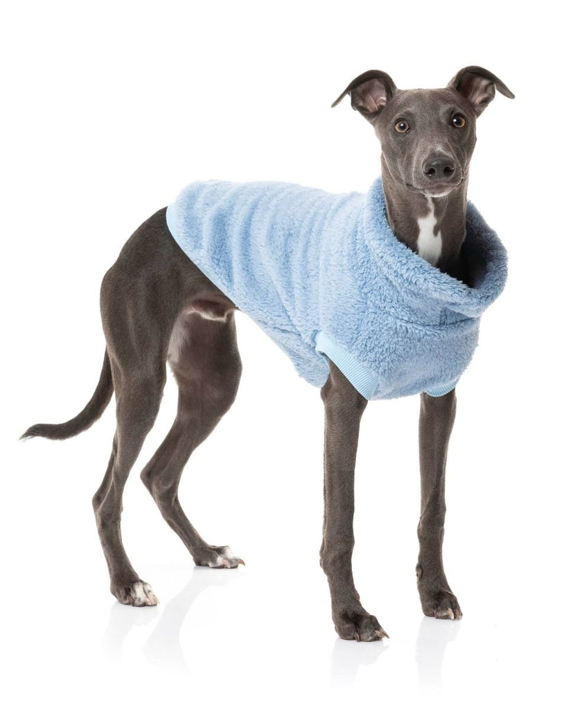 Turtle Teddy Dog Fleece in Washed Blue (FINAL SALE) Wear FUZZYARD   