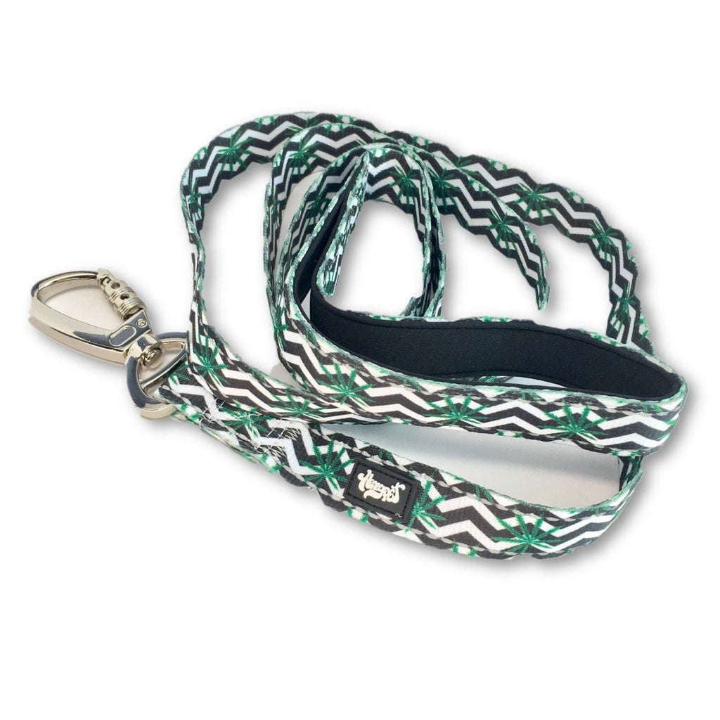 HEADY PET | Chevron & Leaf Print Leash Leash HEADY PET   
