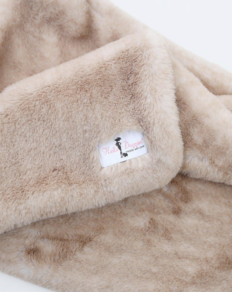 Teddy Bear Plush Dog Blanket (Made in the USA) HOME HELLO DOGGIE   