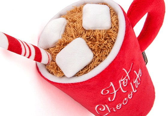 Squeaky Hot Chocolate Holiday Dog Toy Toys P.L.A.Y.   