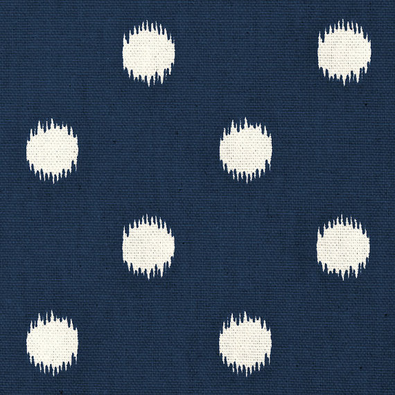 FITZ & FELLOW | Bolster Bed in Navy Ikat Dot Bed FITZ & FELLOW   