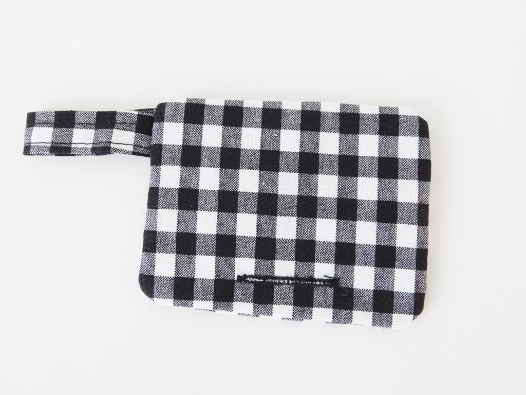 CHARLOTTE'S PET | Waste Bag Hold in Black Gingham Add-Ons CHARLOTTE'S PET   