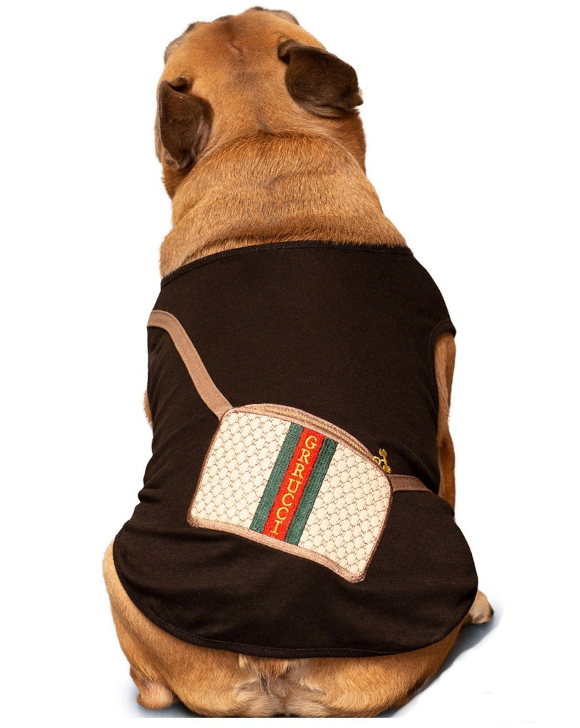 Growling Grrucci Crossbody Bag Dog Tee (Made in Peru) (FINAL SALE) Dog Apparel AVENTURA PUPS   