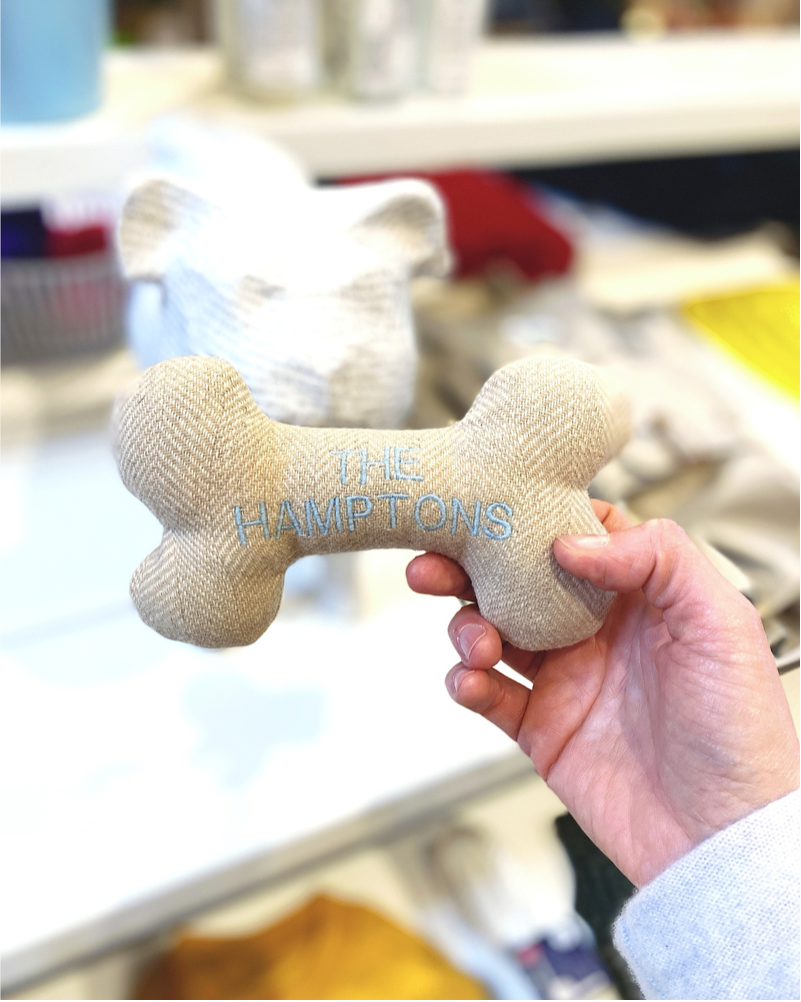 "The Hamptons" Tweed Squeaker Dog Toy (Made in the USA) Play THREAD AND PAW   
