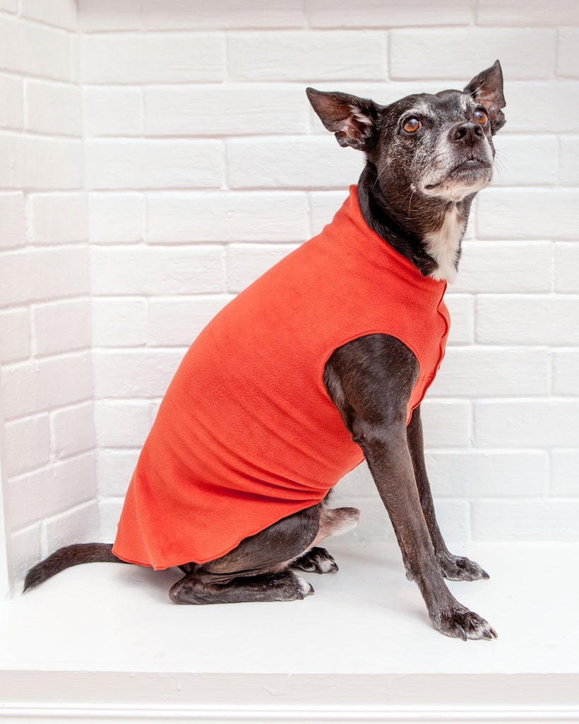 Pullover Stretch Dog Fleece in Paprika Wear GOLD PAW   