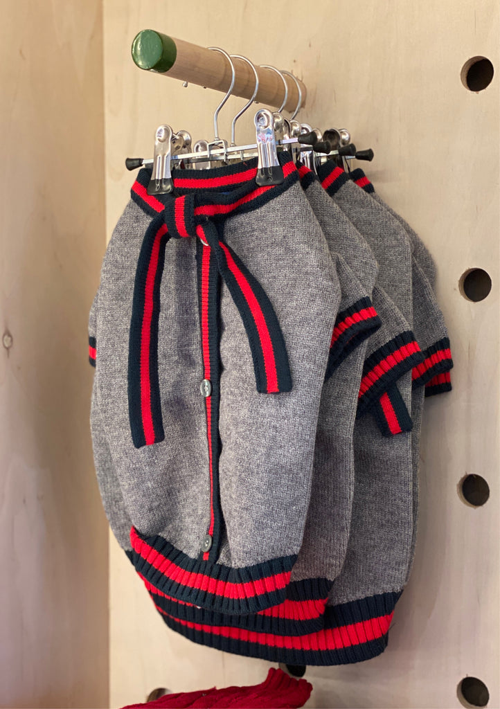 Luxe Stripe Tie Dog Sweater << FINAL SALE >> Wear BELLA BEAN   