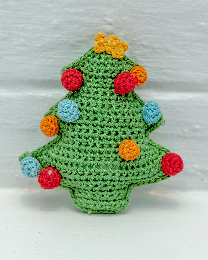 Christmas Tree Organic Knit Dog Toy PLAY DOGO   