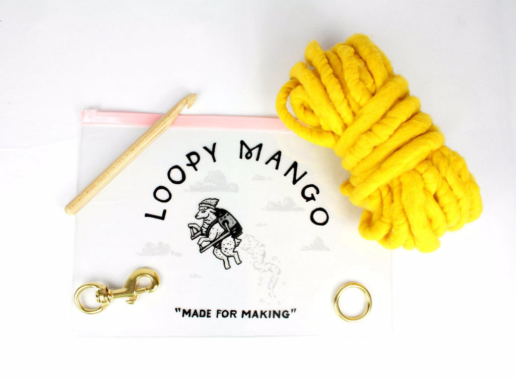 LOOPY MANGO | DIY Dog Leash Kit in Hot Pink Leash LOOPY MANGO   