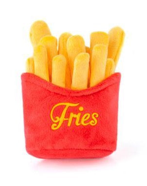 Mini French Fries Crinkle & Plush Dog Toy Play P.L.A.Y.   