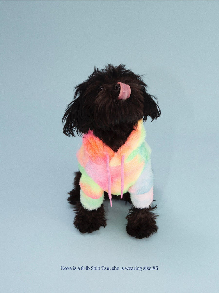 The Pineapple Express Fleece Hoodie<br>((FINAL SALE)) Dog Apparel LITTLE BEAST   