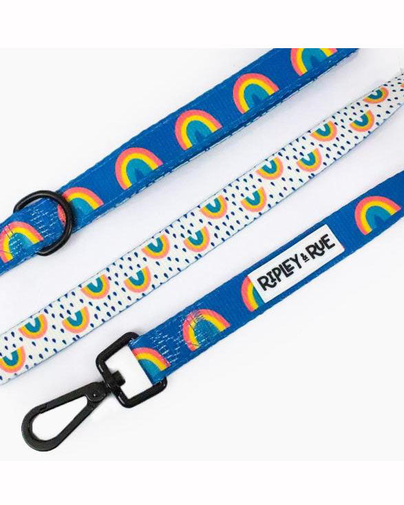 Rainbow Bright Soft Grip Dog Leash WALK RIPLEY AND RUE   