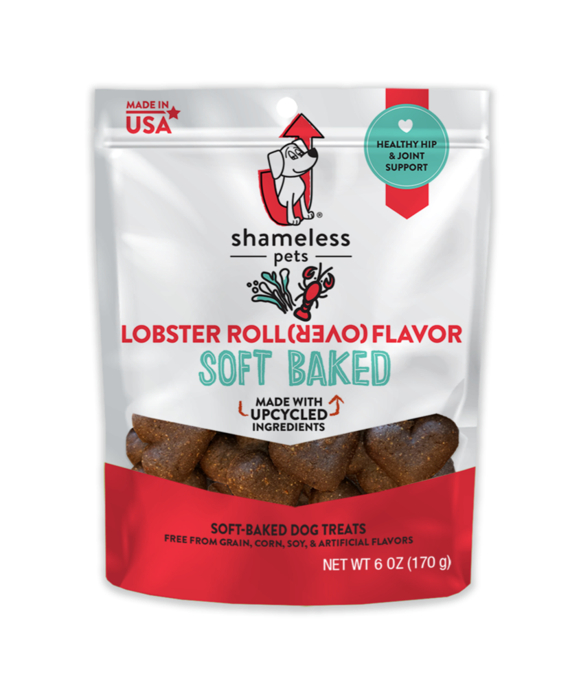 Lobster Roll (Over) Soft Baked Upcycled Dog Treats Eat SHAMELESS PETS   