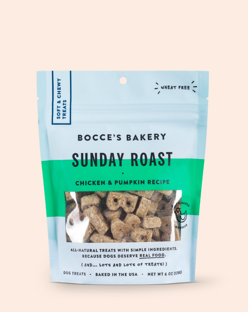 Sunday Roast Chicken & Pumpkin Soft & Chewy Dog Treats Eat BOCCE'S BAKERY   