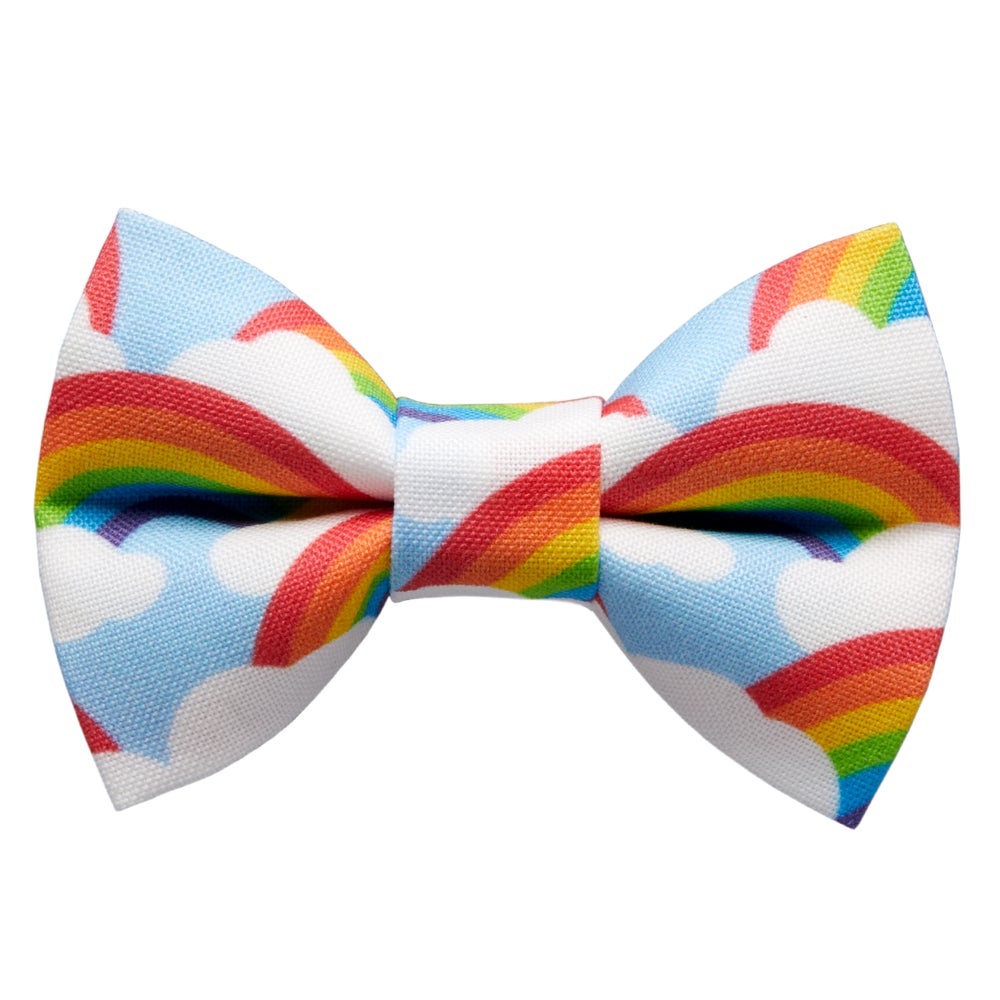 The Bright Side Rainbow Bow Tie Wear SWEET PICKLES DESIGNS   