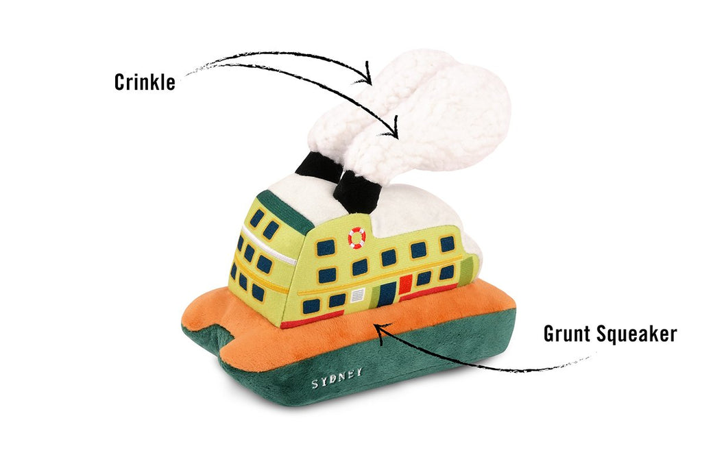 Sydney Ferry Plush Dog Toy Play P.L.A.Y.   
