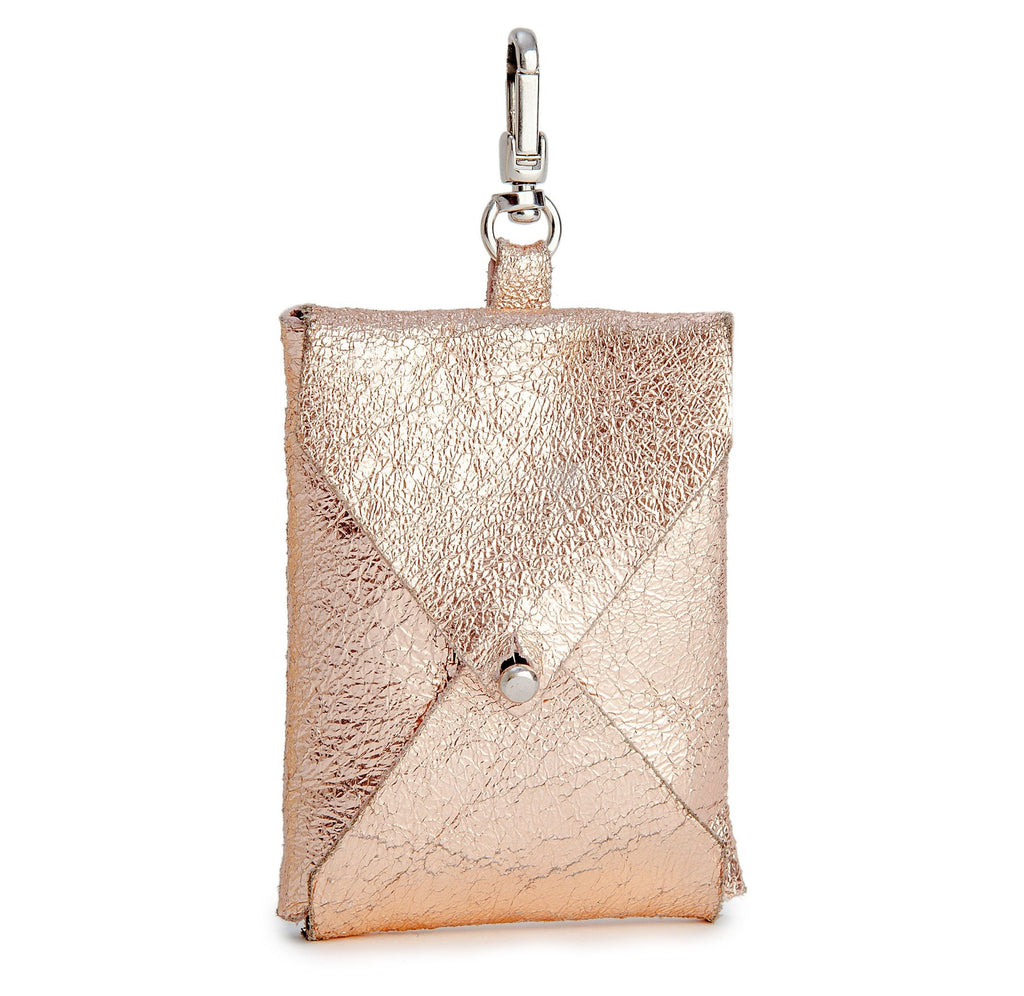 TRACEY TANNER | Luxe Leather Leash Bag in Metallic Rose Gold Add-Ons TRACEY TANNER Rose Gold Metallic  