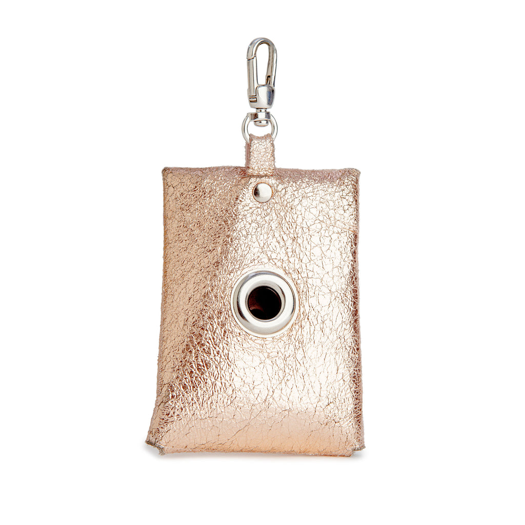 TRACEY TANNER | Luxe Leather Leash Bag in Metallic Rose Gold Add-Ons TRACEY TANNER   