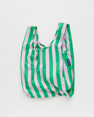 Baby Baggu Reusable Bag Human BAGGU Pink Green Awning Stripe  