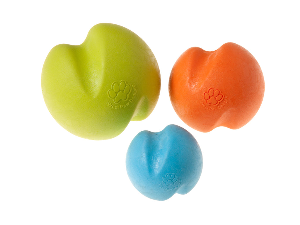 WEST PAW | Jive Dive Ball in Tangerine (3.25") Toys WEST PAW   