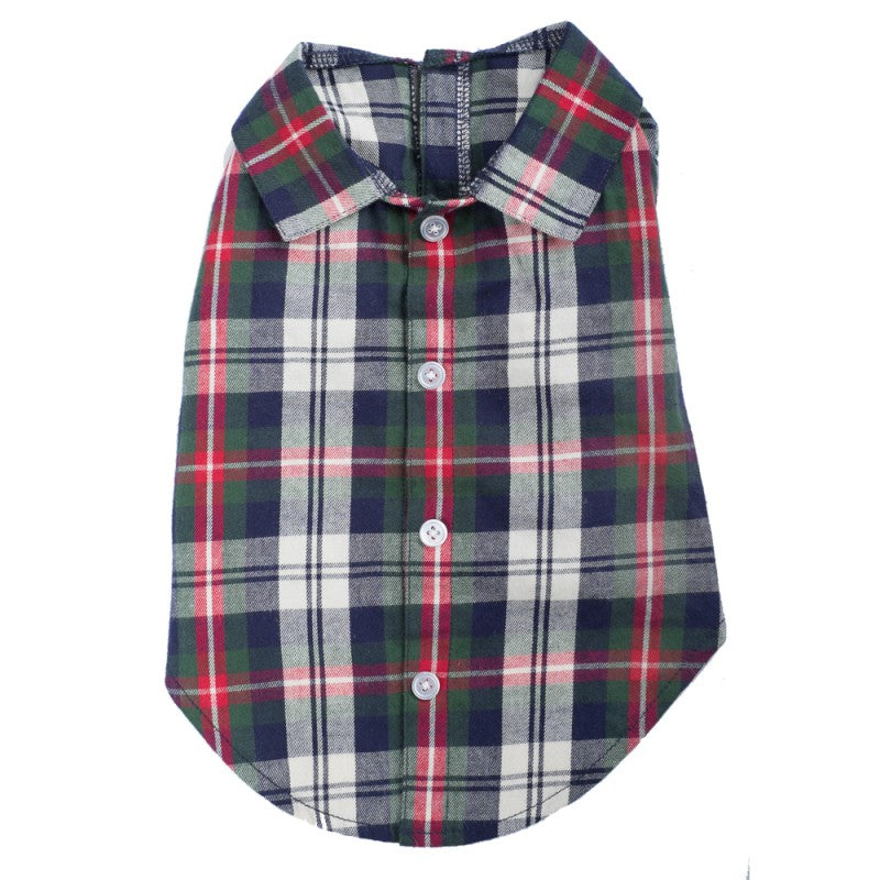 WORTHY DOG | Plaid Shirt in Navy Apparel THE WORTHY DOG   